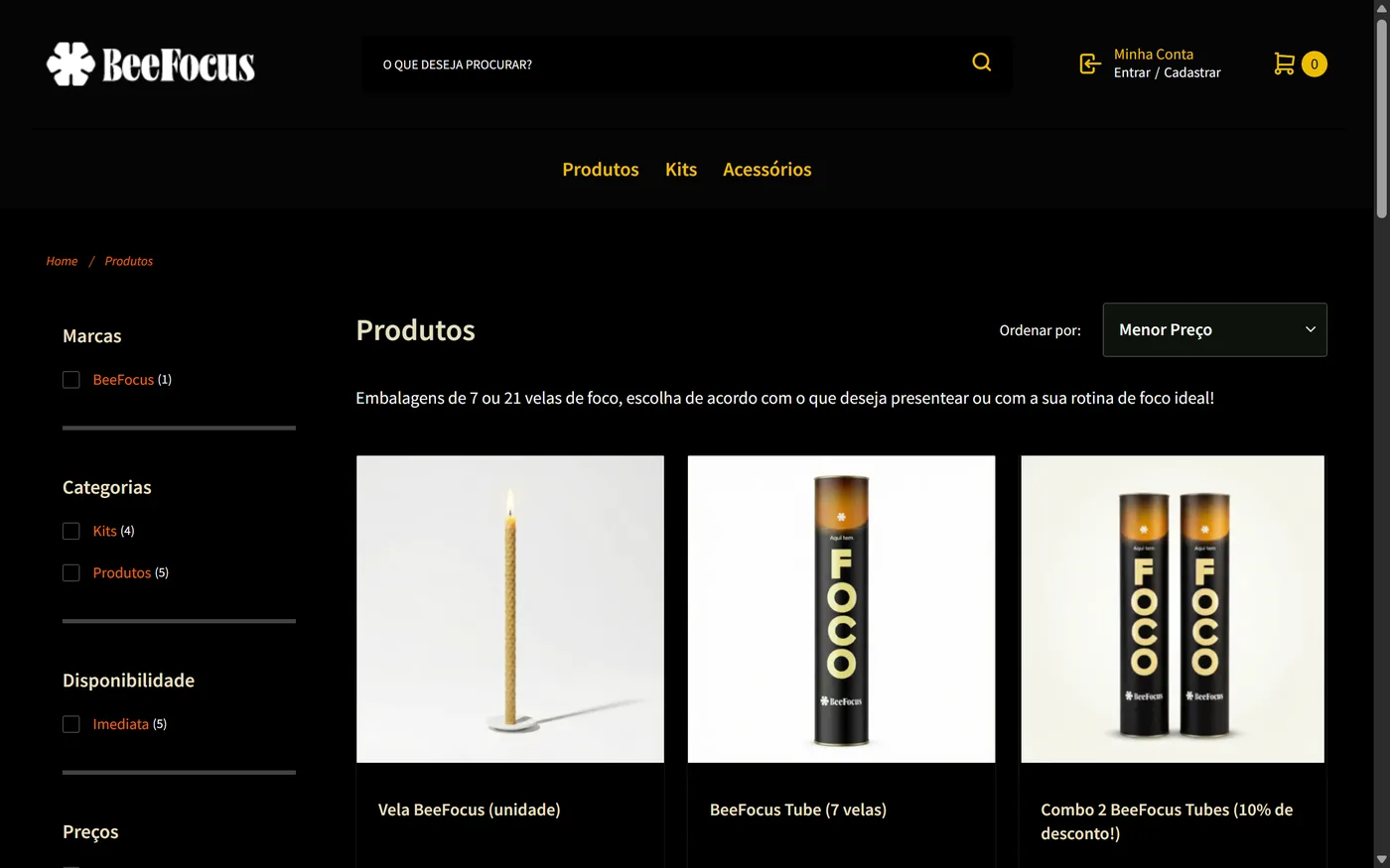 Loja antiga — produtos